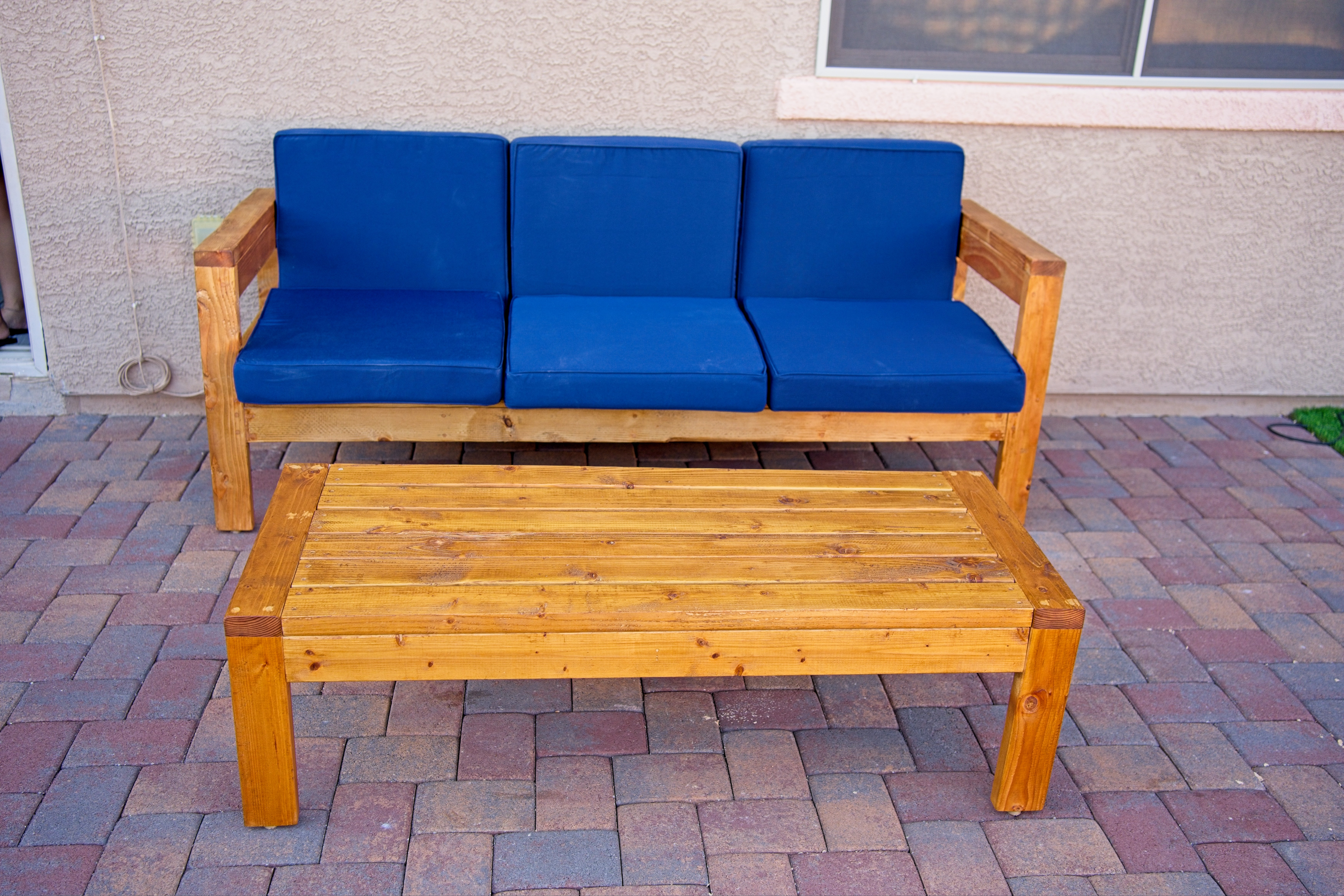 Outdoor Sofa & Coffee Table - Image 2