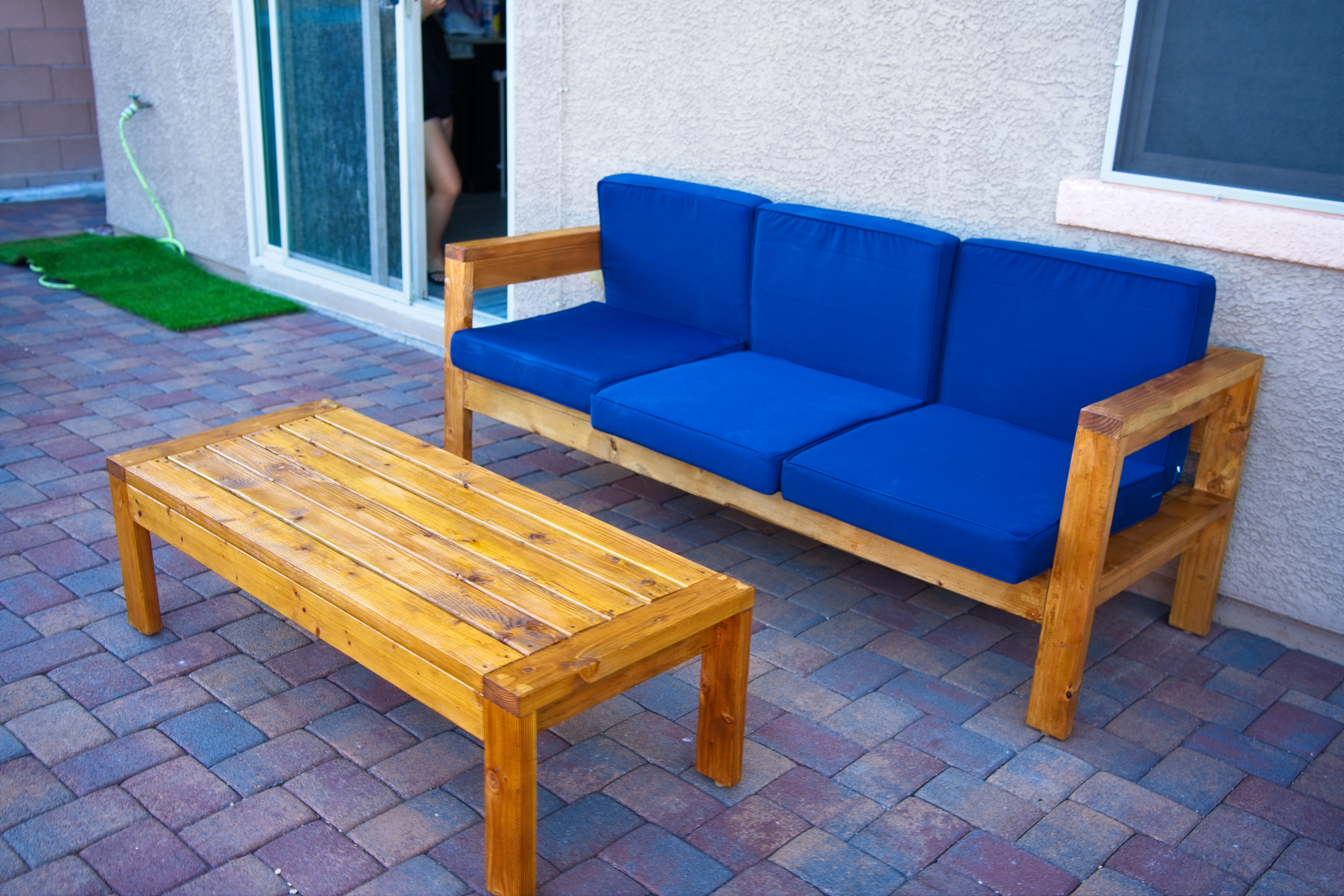 Outdoor Sofa & Coffee Table - Image 5
