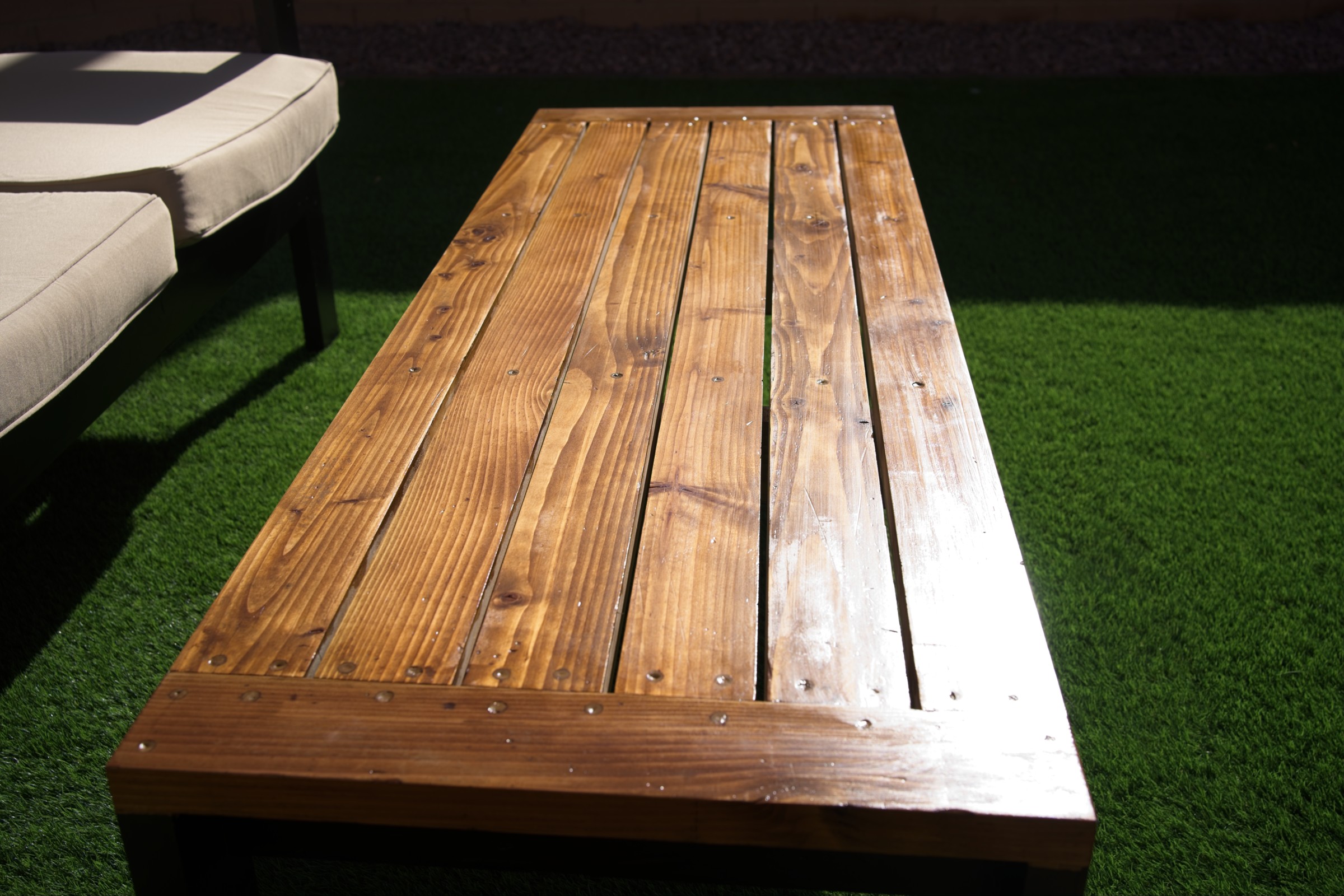 Modern Outdoor Sectional with Coffee Table - Image 4