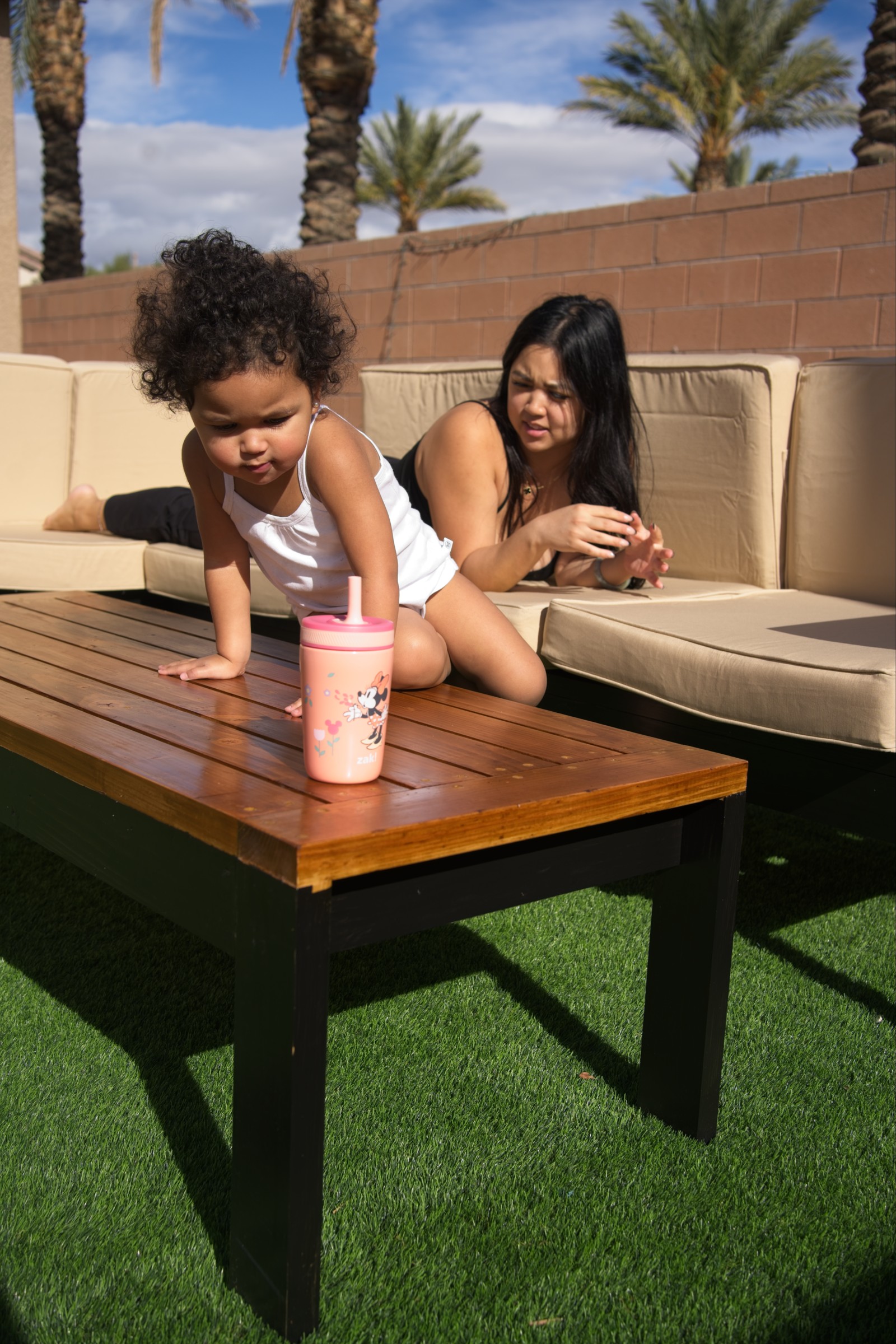Modern Outdoor Sectional with Coffee Table - Image 3